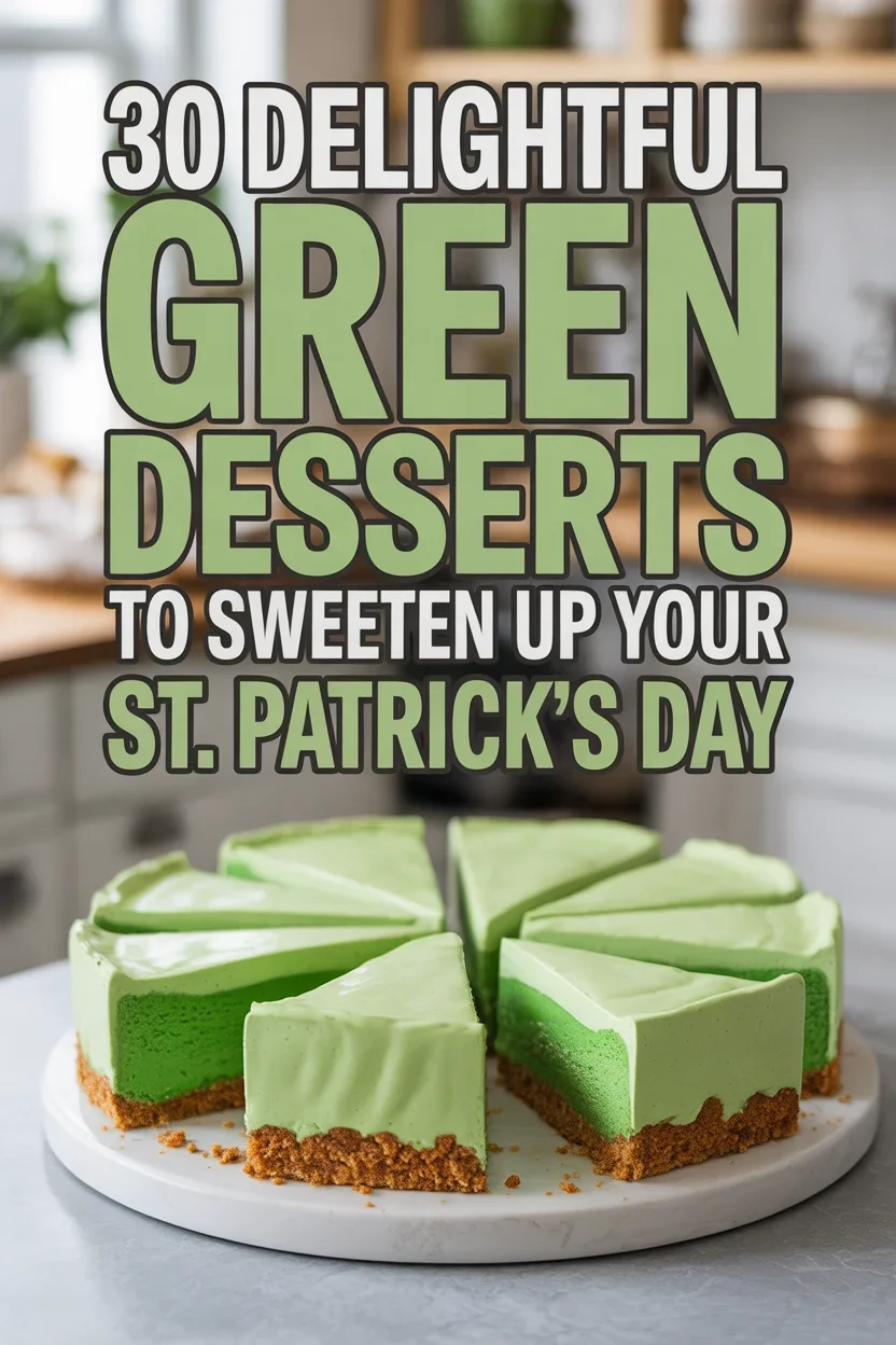 green desserts