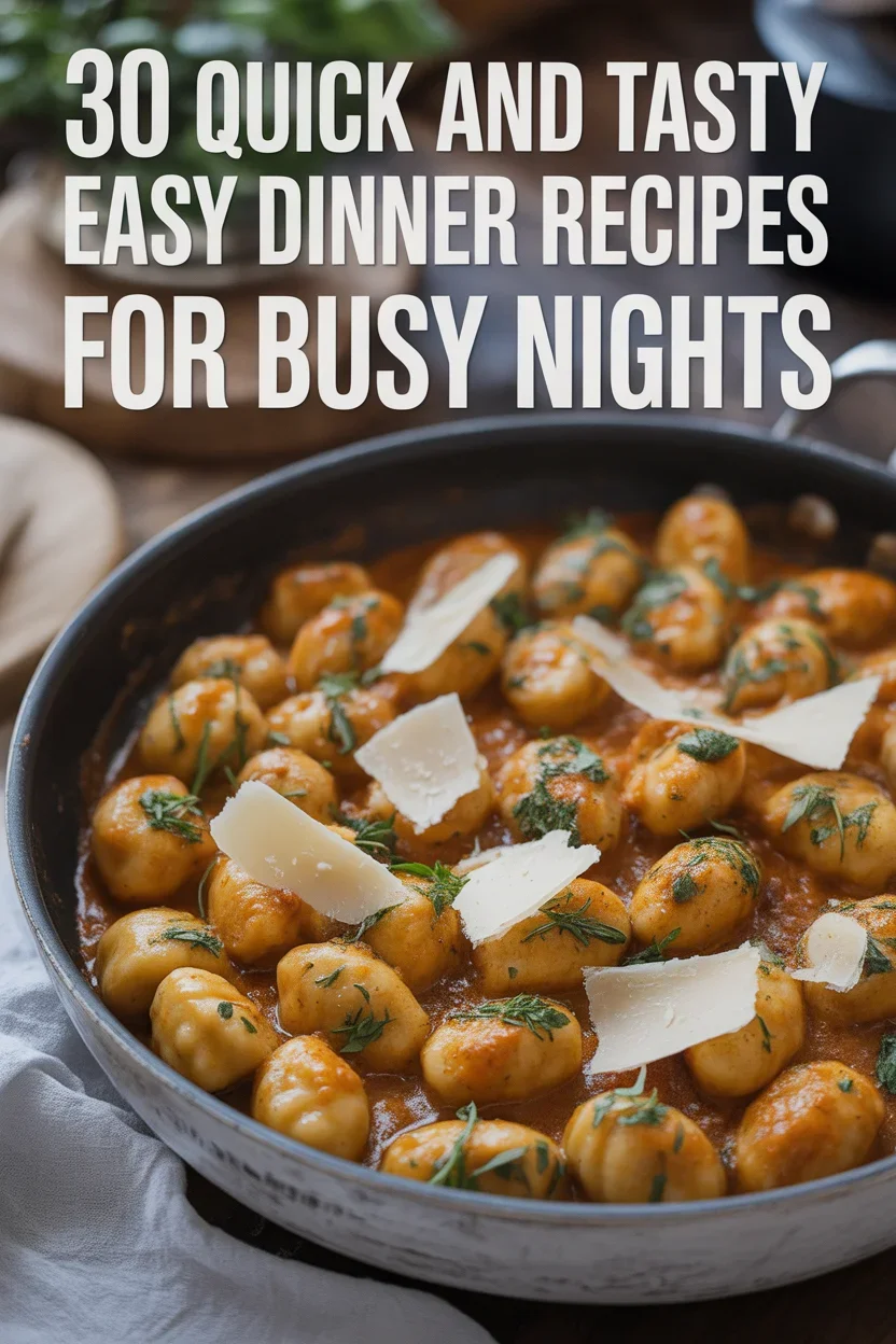 30 Quick and Tasty Easy Dinner Recipes for Busy Nights