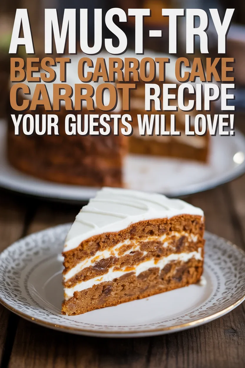 A Must-Try Best Carrot Cake Recipe Your Guests Will Love!