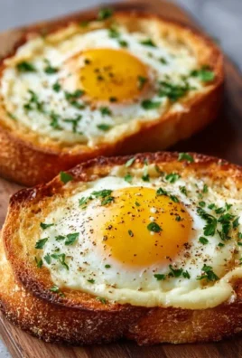 Delicious air fryer egg and cheese toast topped with fresh herbs
