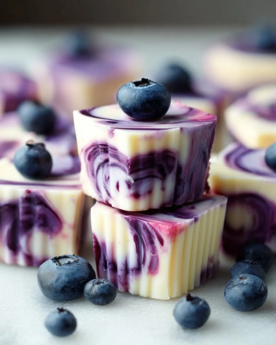 Blueberry Swirl Yogurt Bites