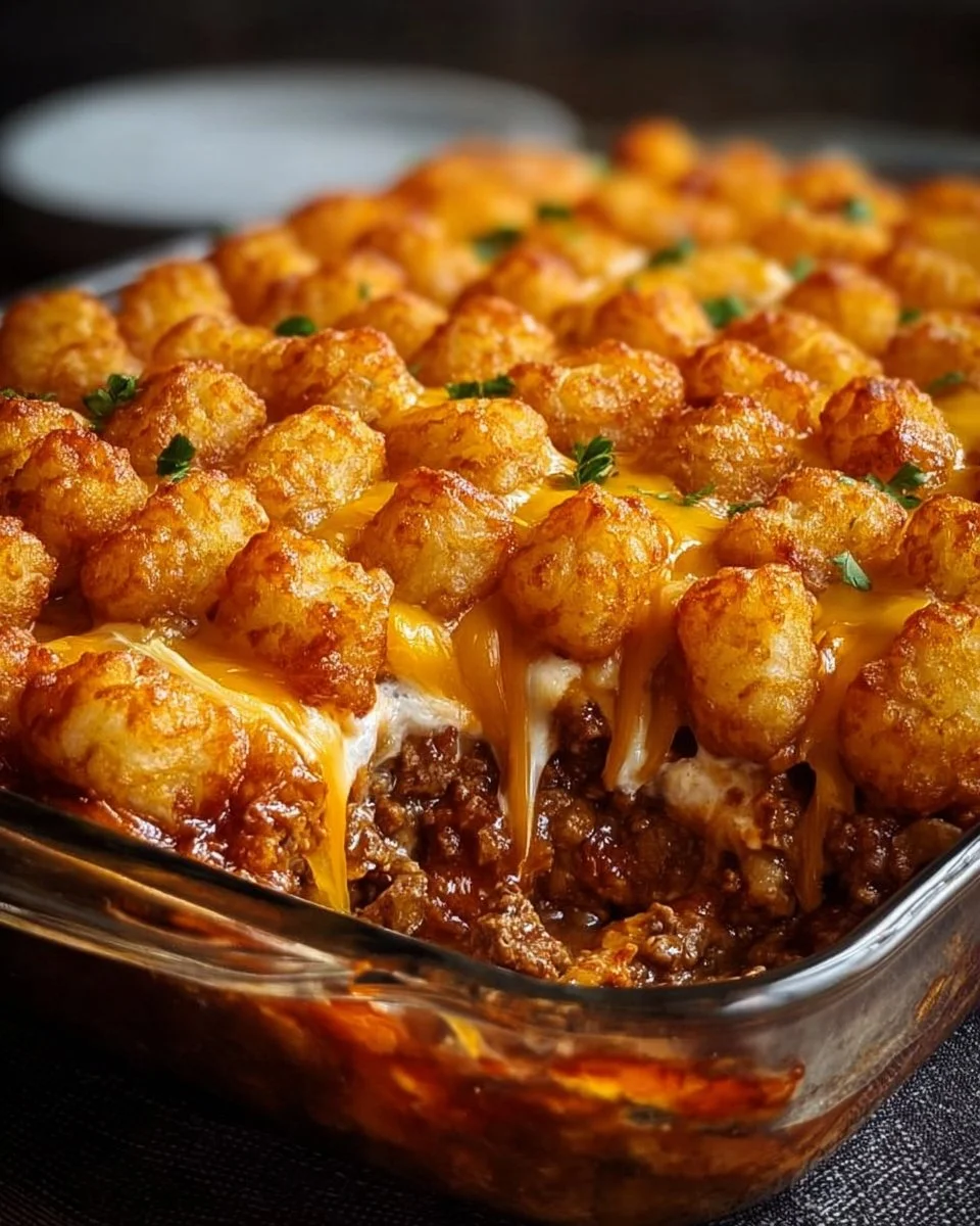 Chili Cheese Tater Tot Casserole: A Family Favorite Dish!
