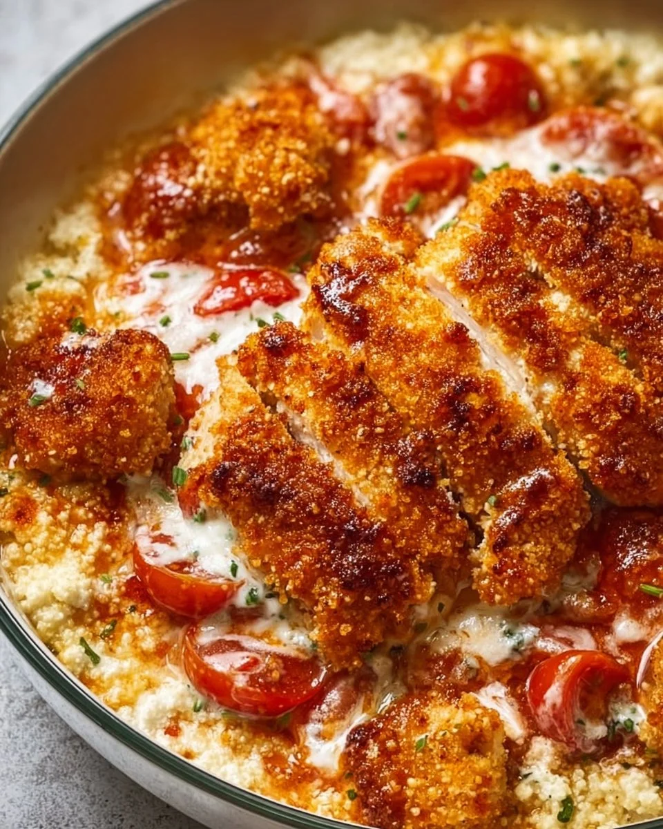 Cottage Cheese Chicken Parmesan Bowl