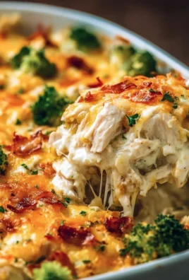 Creamy low carb chicken casserole dish with vegetables and cheese