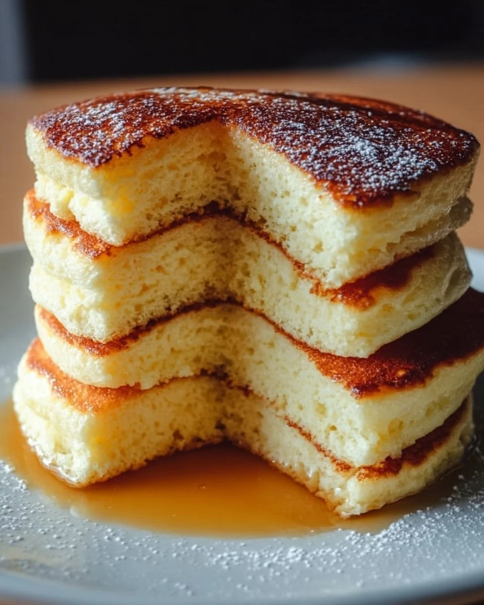 Fluffy Vegan Japanese Souffle Pancakes in 20 Minutes