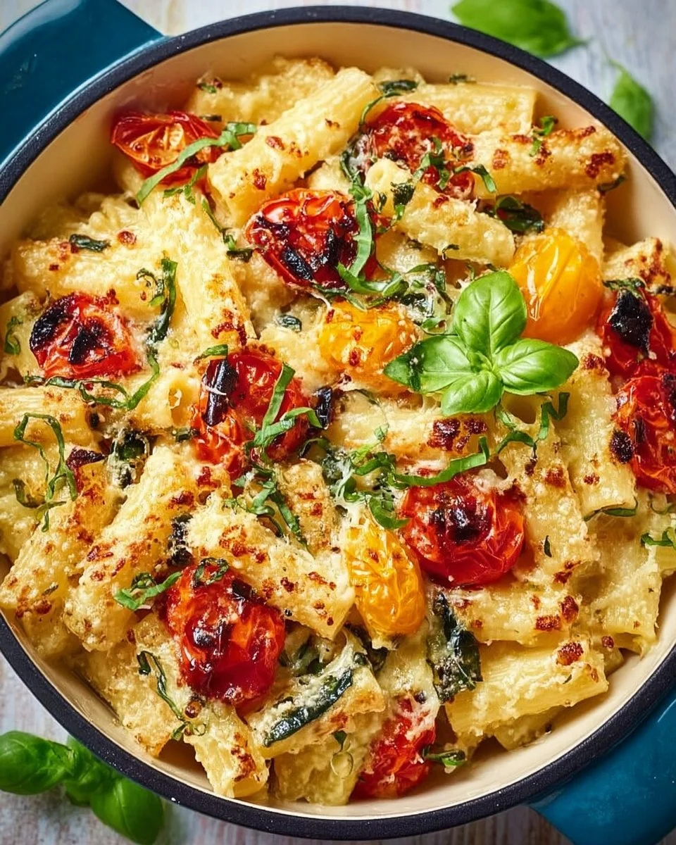 Healthy Baked Feta Pasta with Vegetables