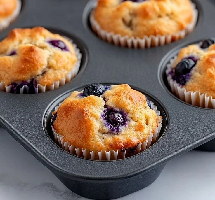 Hearty Blueberry Protein Muffins