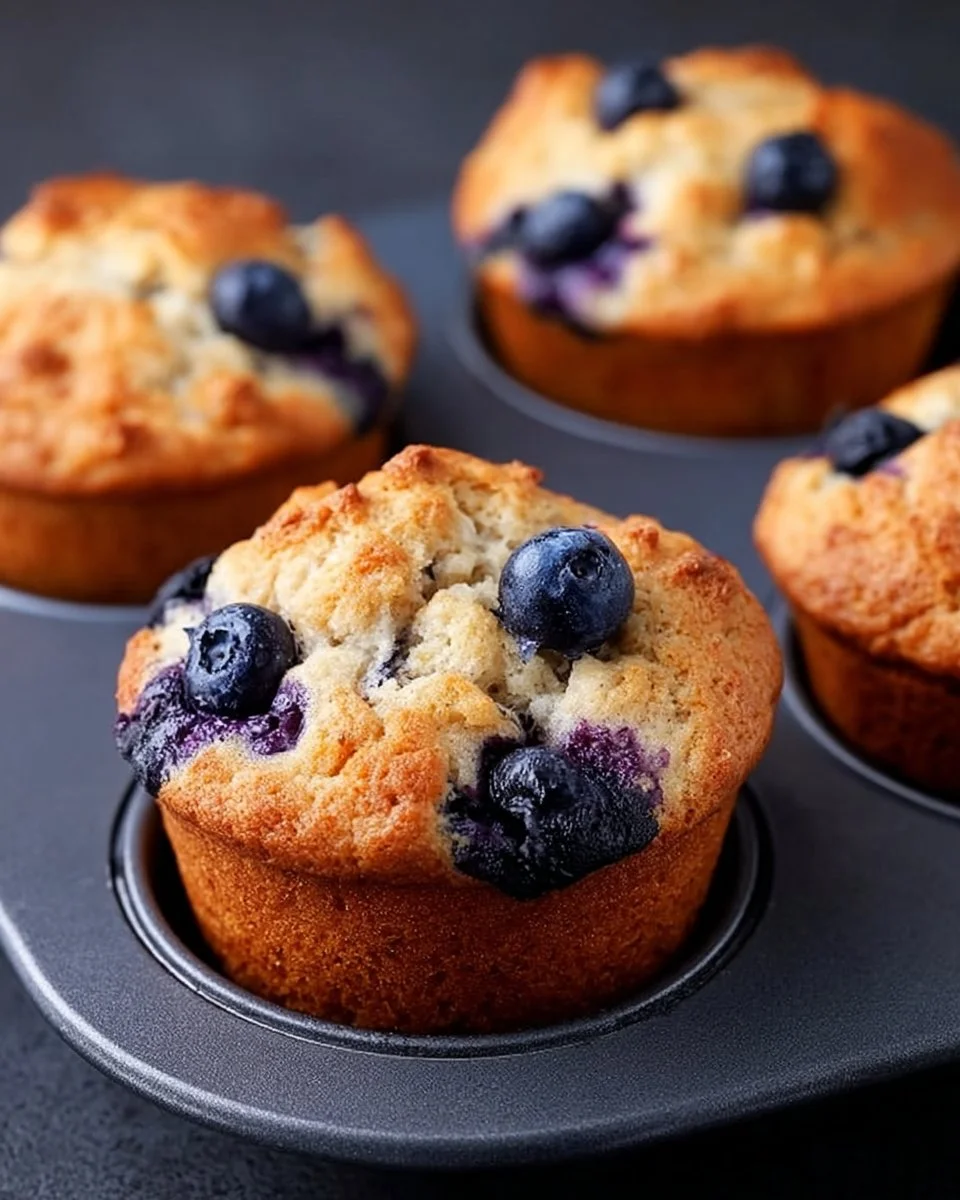 Hearty Blueberry Protein Muffins