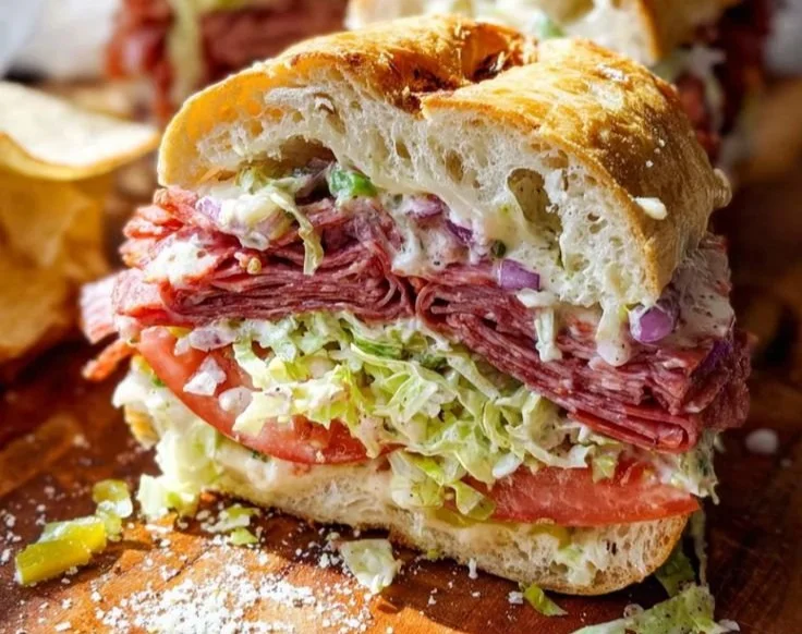 Italian Grinder Salad Sandwich