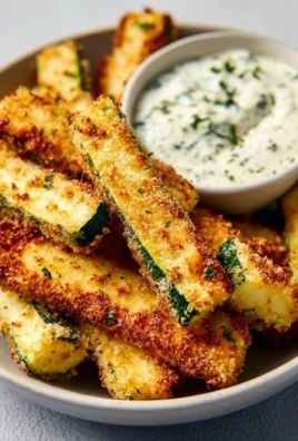 Crispy low calorie air fryer zucchini fries served in a bowl