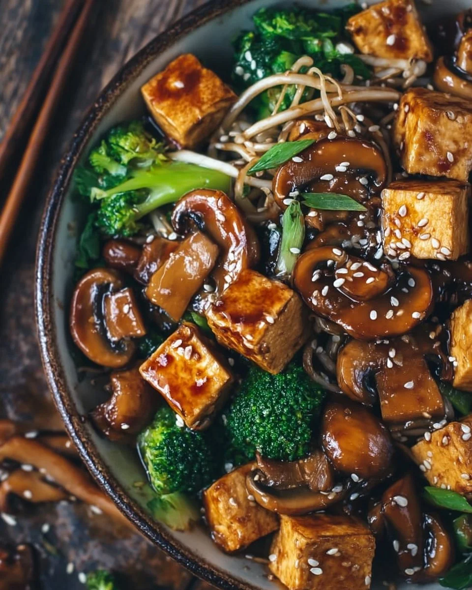 Mushroom and Tofu Stir-Fry