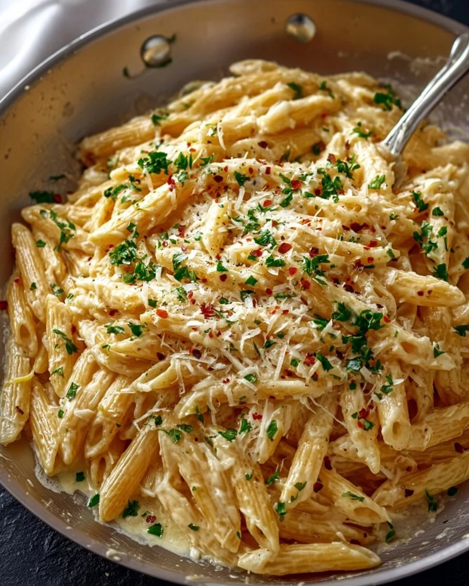 One Pot Creamy Garlic Pasta