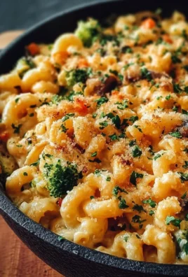 Delicious One Pot Veggie Mac and Cheese with colorful vegetables and creamy sauce
