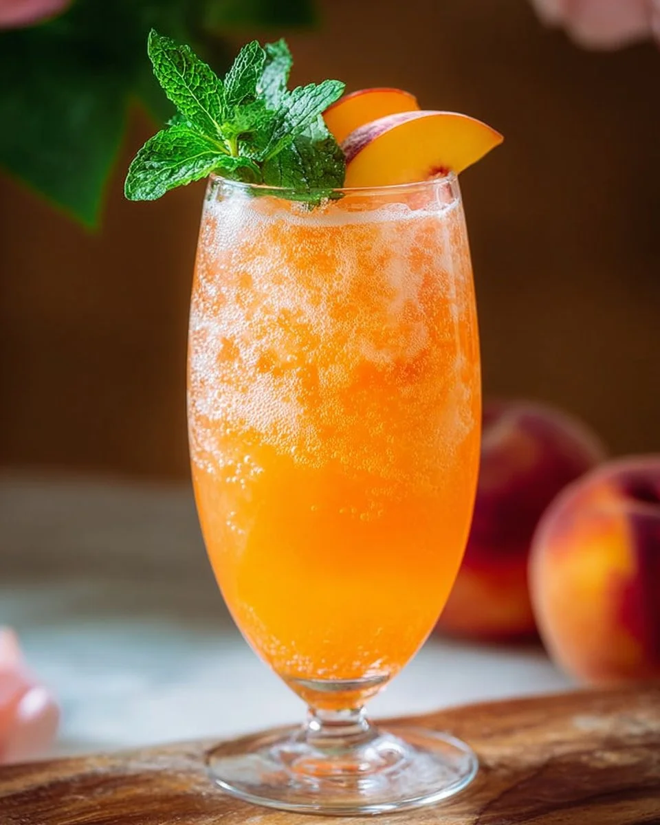 Peach Bellini Mocktail