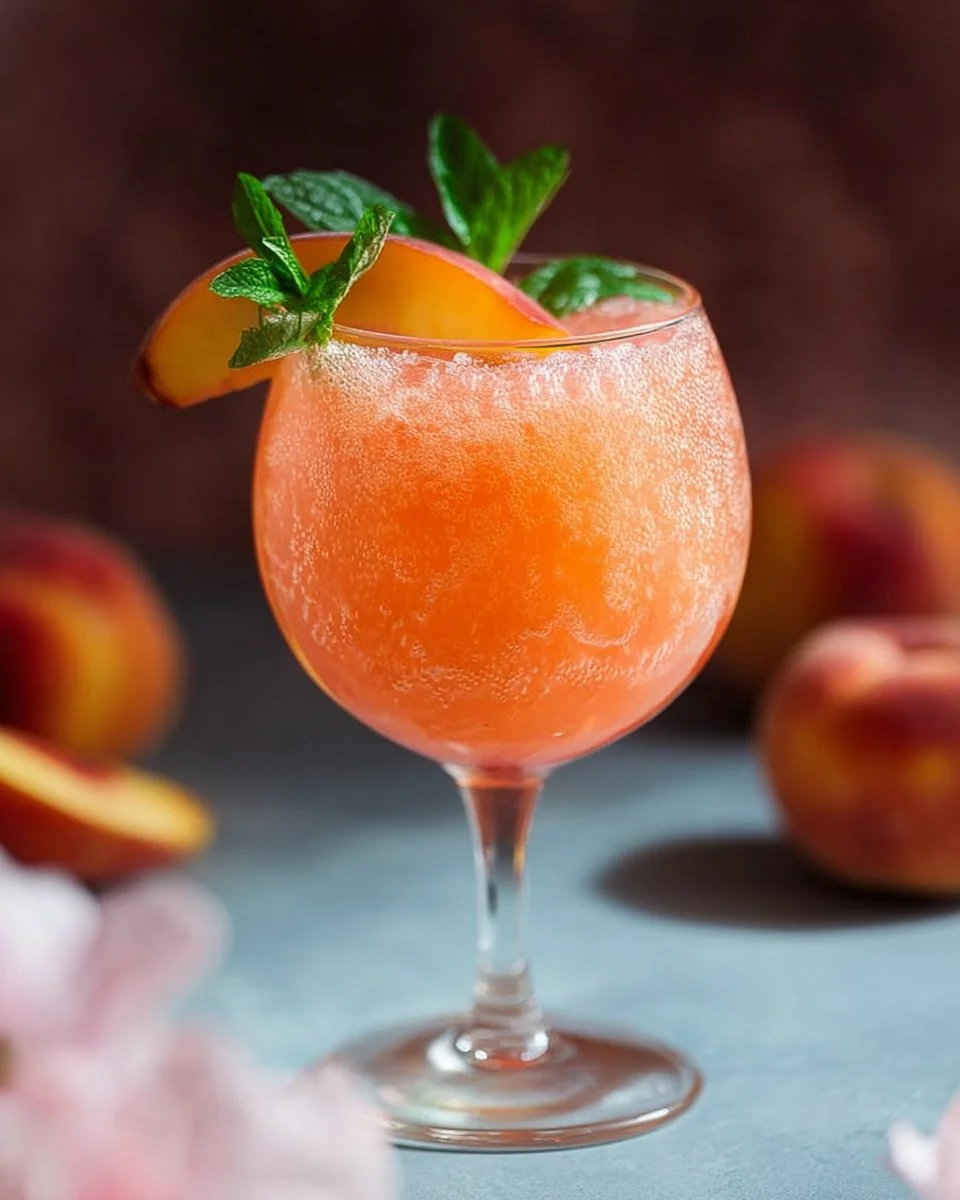 Peach Bellini Mocktail