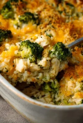 Delicious broccoli chicken rice casserole inspired by Pioneer Woman.