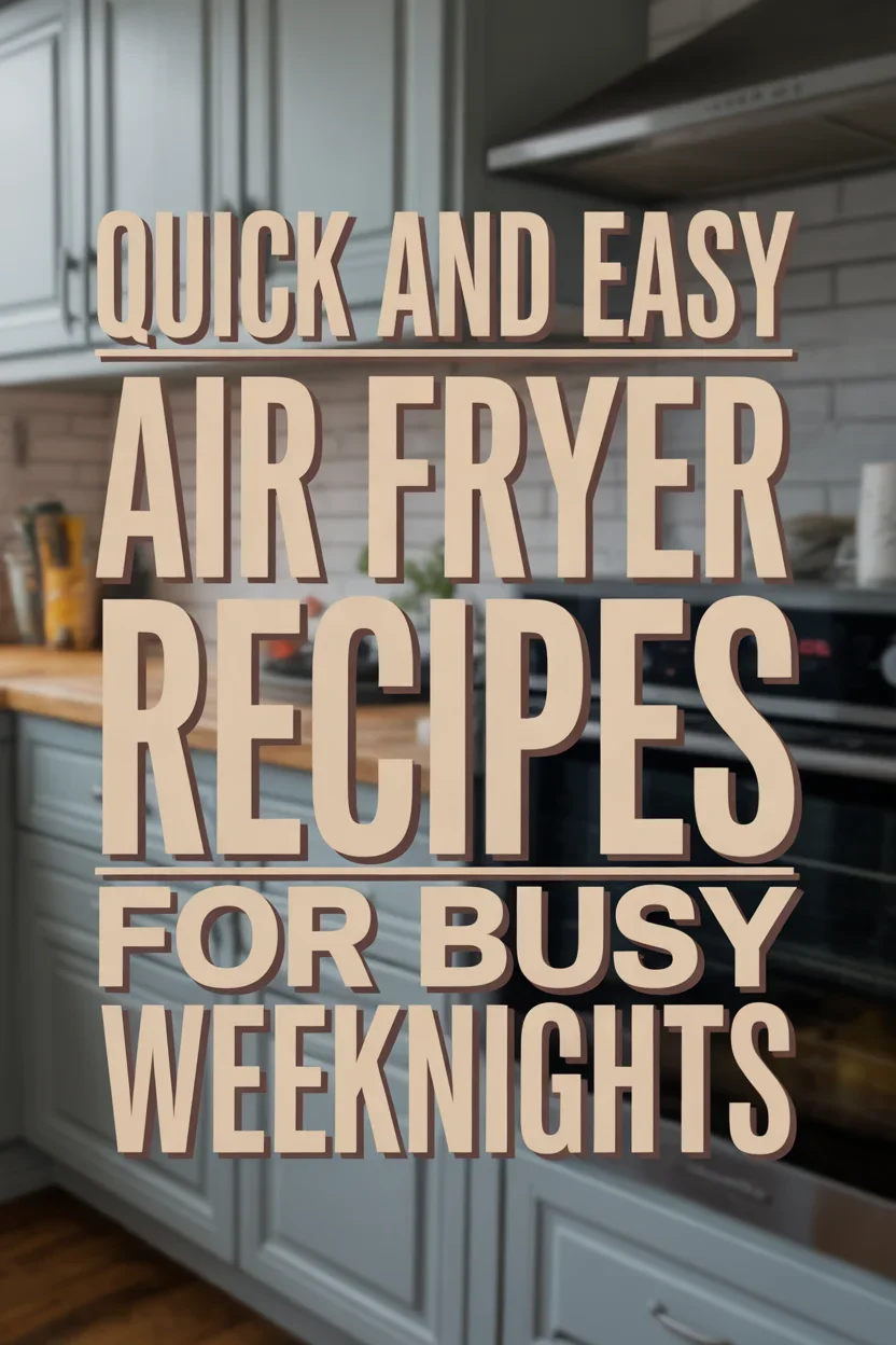 Quick and Easy Air Fryer Recipes for Busy Weeknights