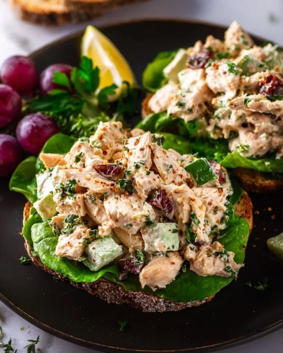 The BEST Healthy Chicken Salad