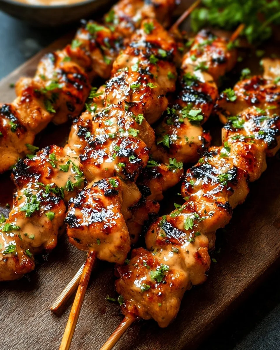 Bang Bang Chicken Skewers