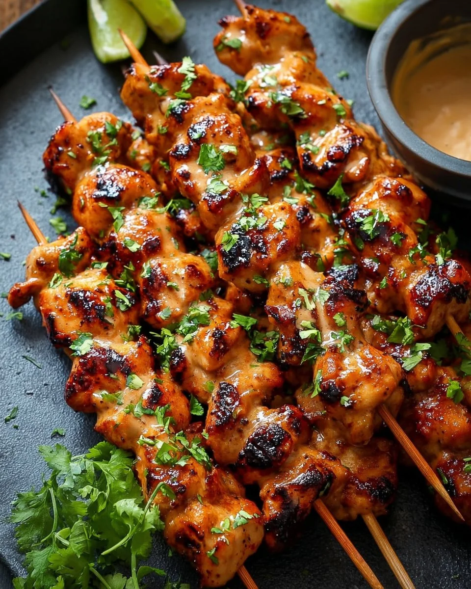 Bang Bang Chicken Skewers