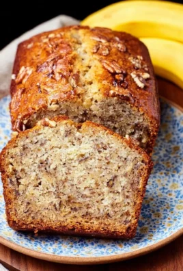 Delicious homemade banana bread made in a bread machine