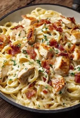 Delicious Chicken Bacon Ranch Pasta served in a bowl with fresh herbs