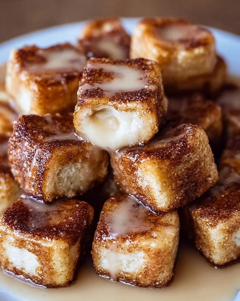 Cinnamon Roll French Toast Bites