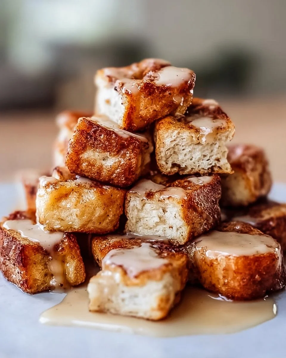 Cinnamon Roll French Toast Bites