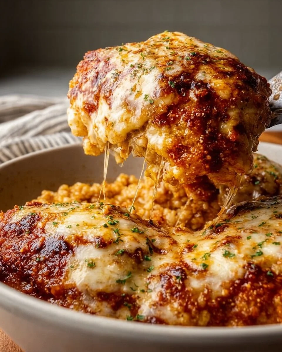 Cottage Cheese Chicken Parmesan Bowl