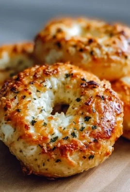 Homemade Cottage Cheese Garlic Parmesan Bagels fresh from the oven
