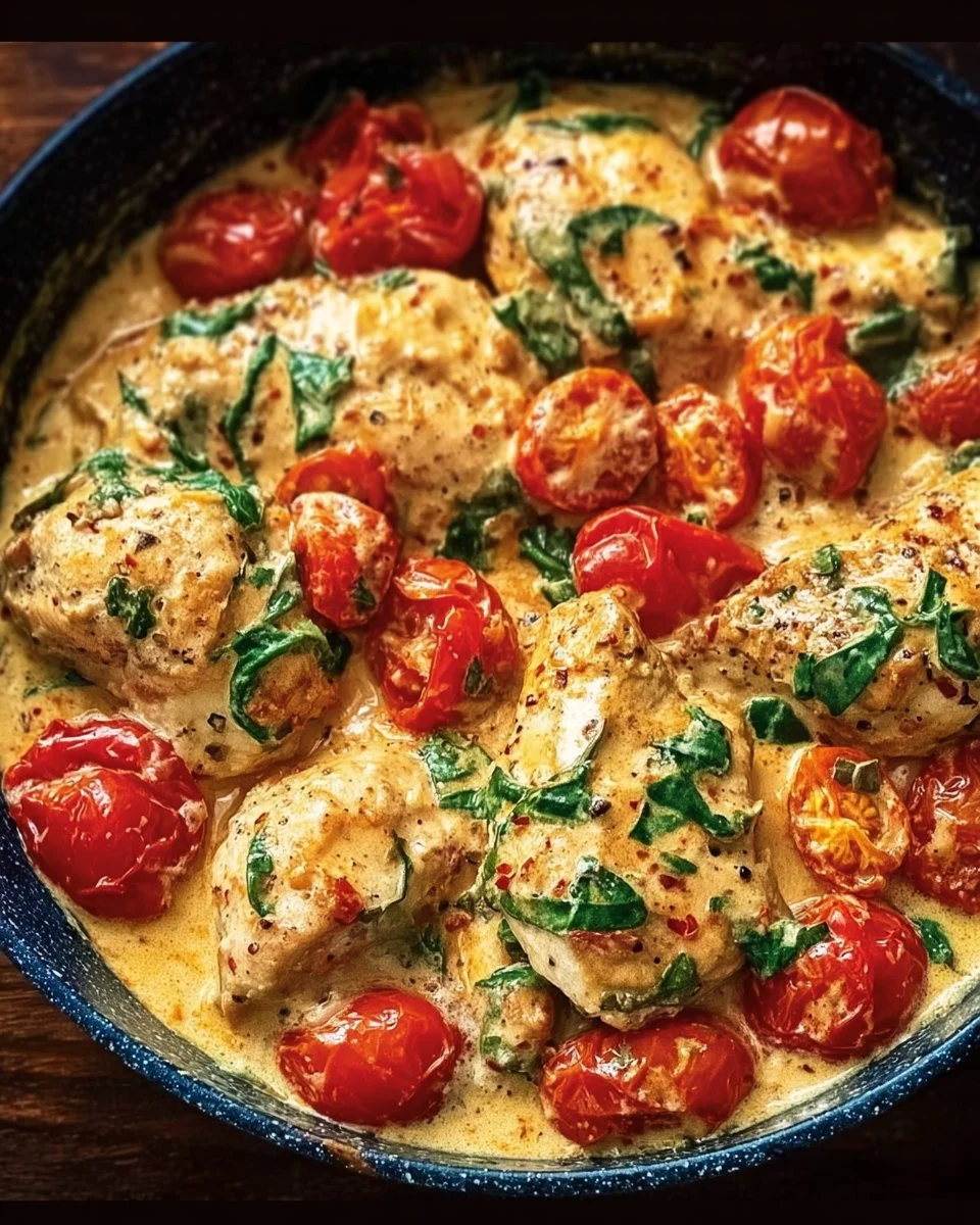Creamy Tuscan Chicken with Cherry Tomatoes Recipe - Complete Guide