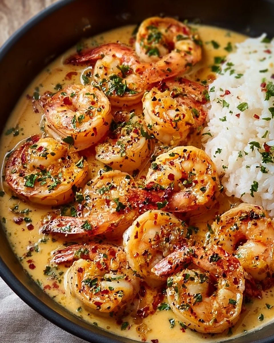 Easy Creamy Garlic Shrimp