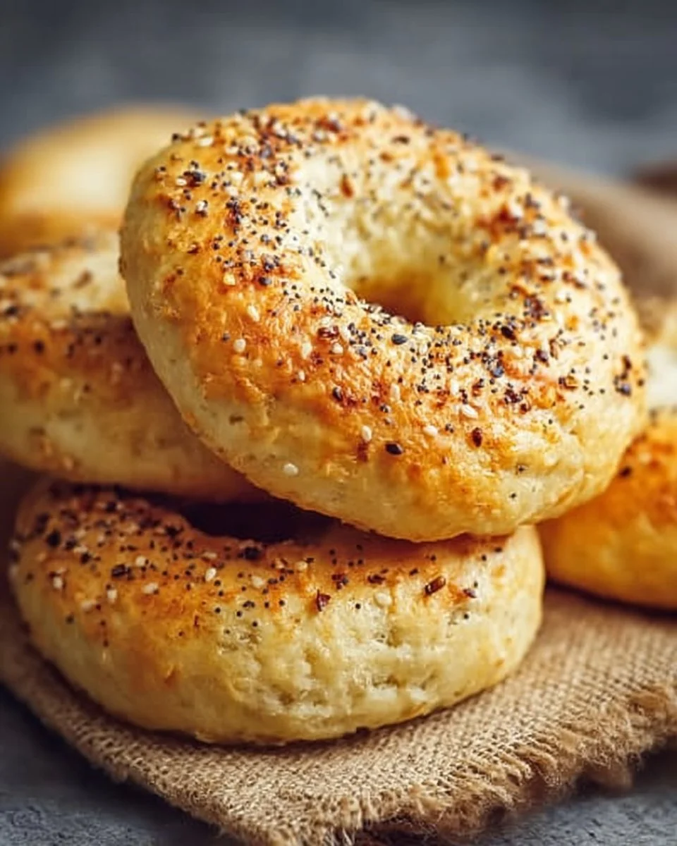 Fluffy Cottage Cheese Almond Flour Bagel