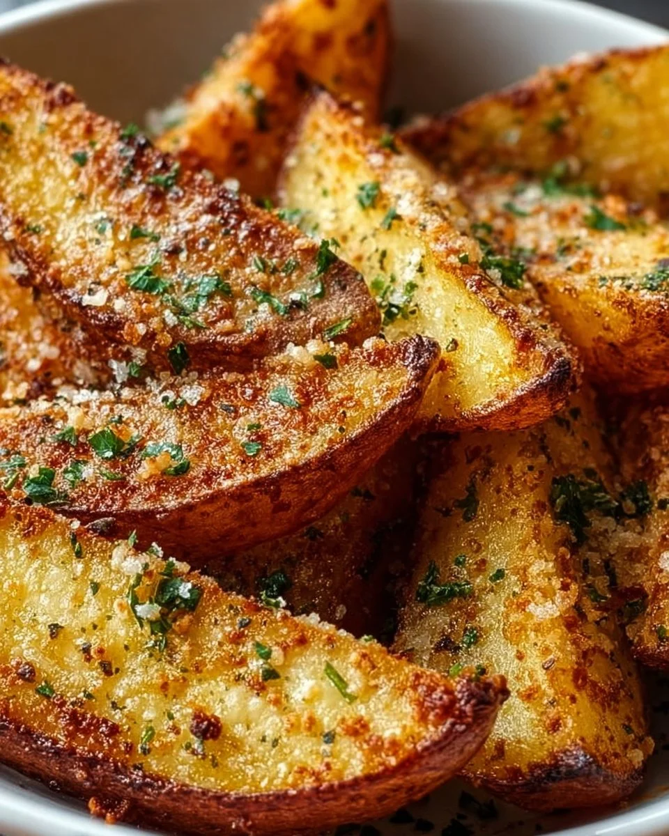 Garlic Parmesan Potato Wedges