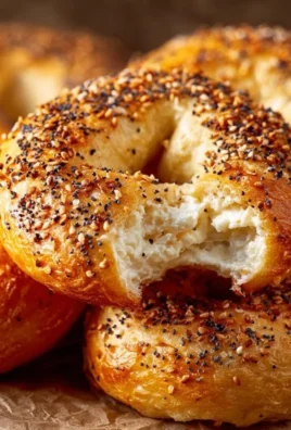 Homemade Greek yogurt bagels with a golden crust and fluffy interior
