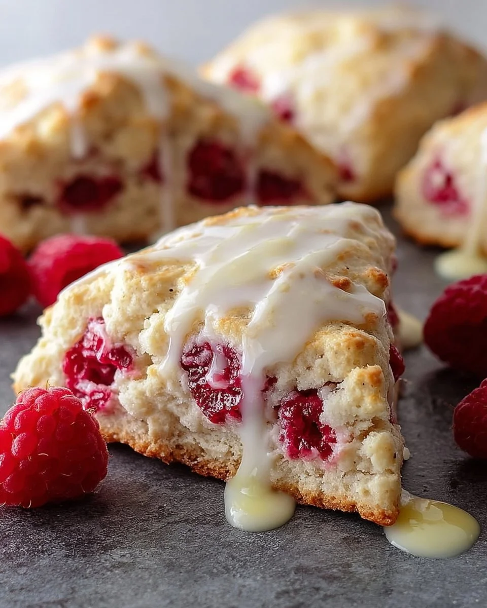 Lemon Raspberry Scones