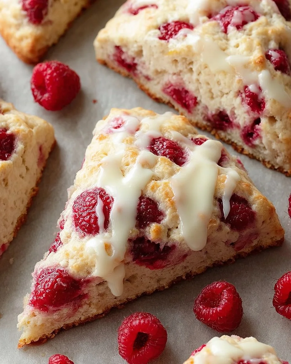 Lemon Raspberry Scones