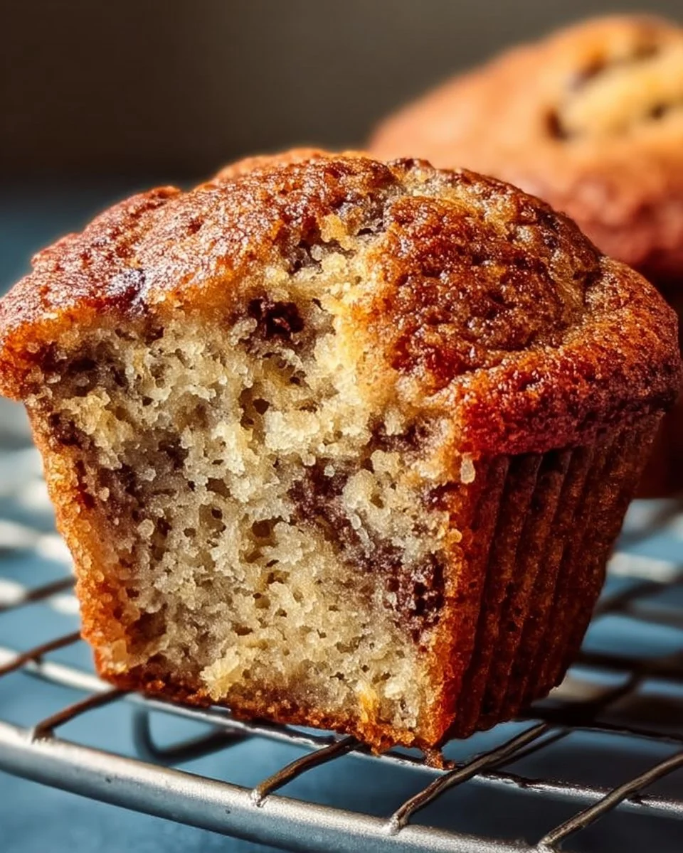Moist Banana Bread Muffins