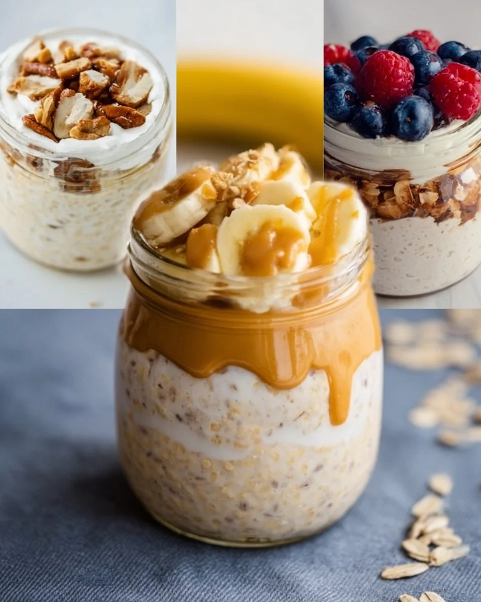 Peanut Butter Banana Overnight Oats