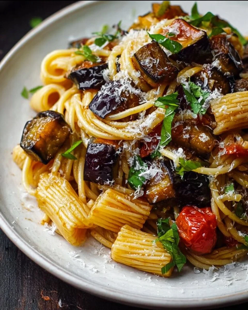 Roasted Eggplant Pasta