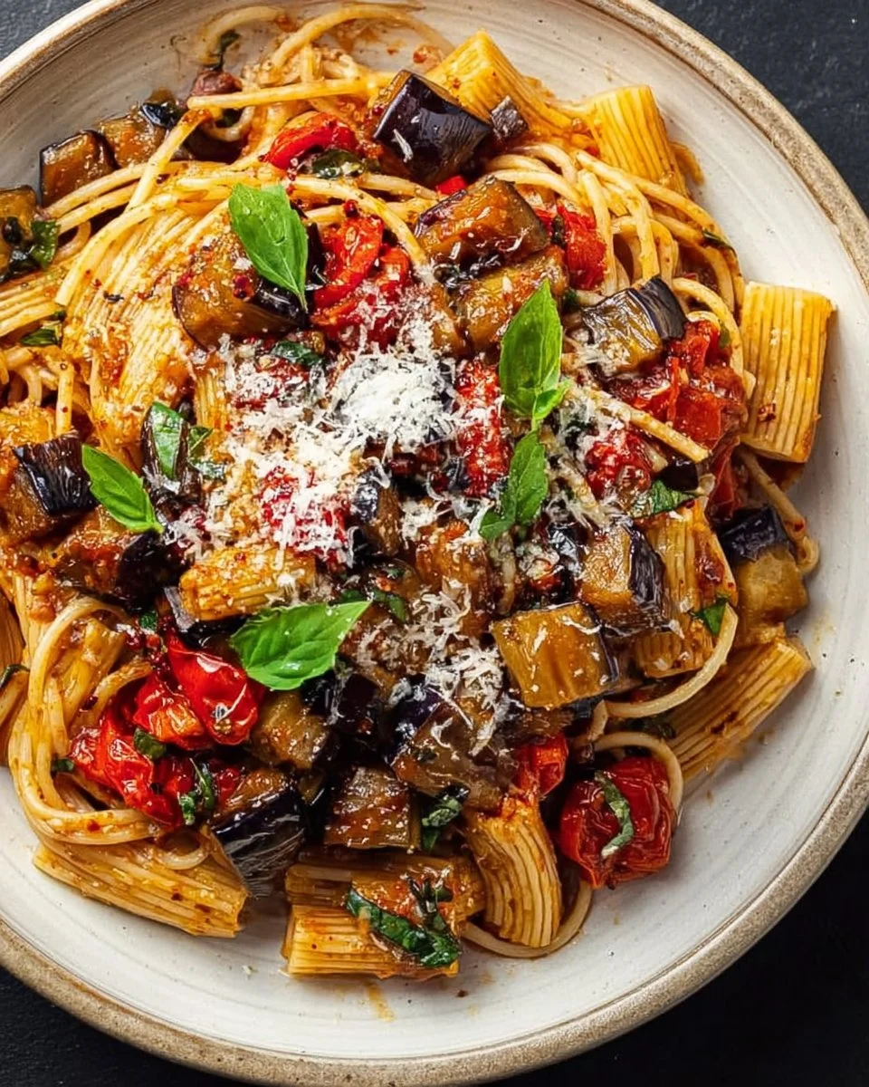 Roasted Eggplant Pasta