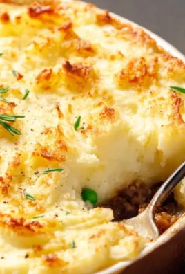 Delicious homemade Shepherd's Pie with meat and mashed potato topping