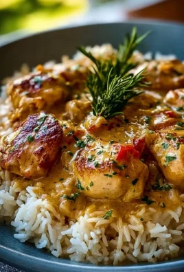 Delicious smothered chicken served over fluffy rice with savory gravy