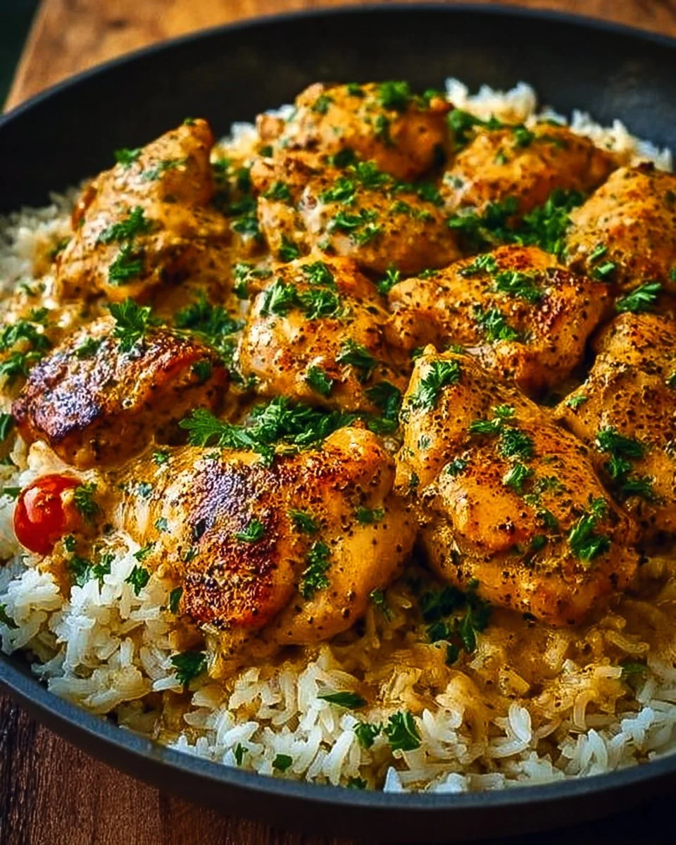 Smothered Chicken and Rice