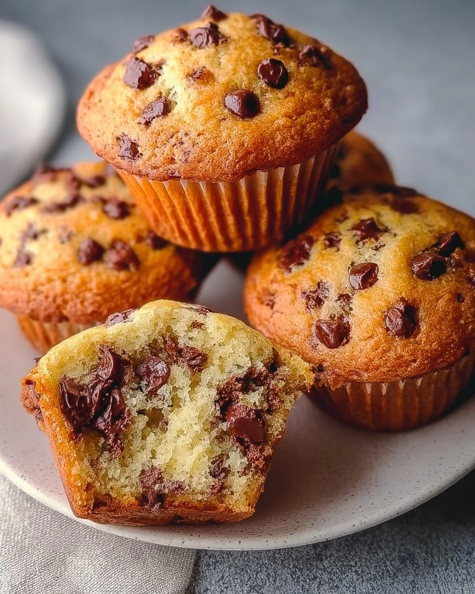 Sourdough Chocolate Chip Muffins