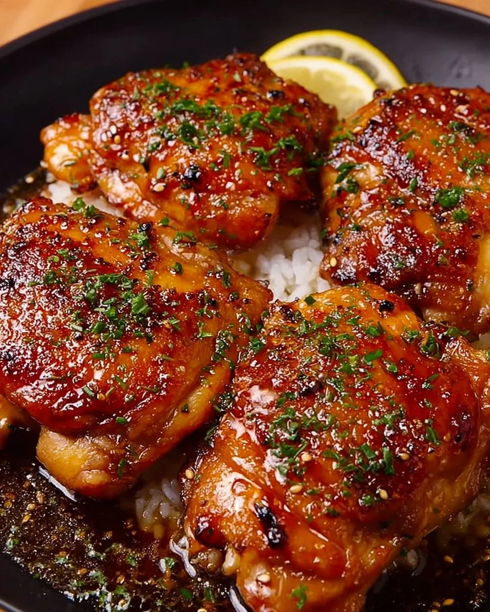 Succulent Honey Garlic Lemon Pepper Chicken Thighs