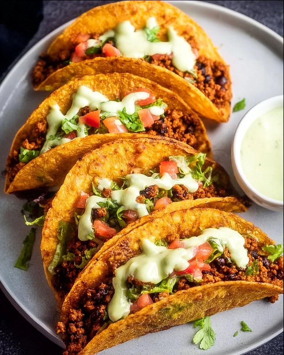 Super Crispy Oven-Baked Ground Turkey Tacos