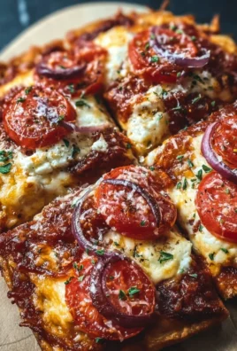 Viral cottage cheese flatbread pizza topped with fresh ingredients