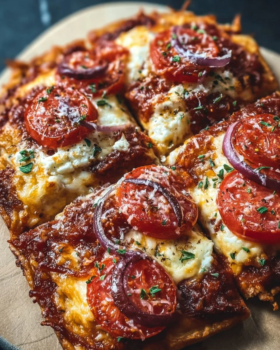Viral Cottage Cheese Flatbread Pizza