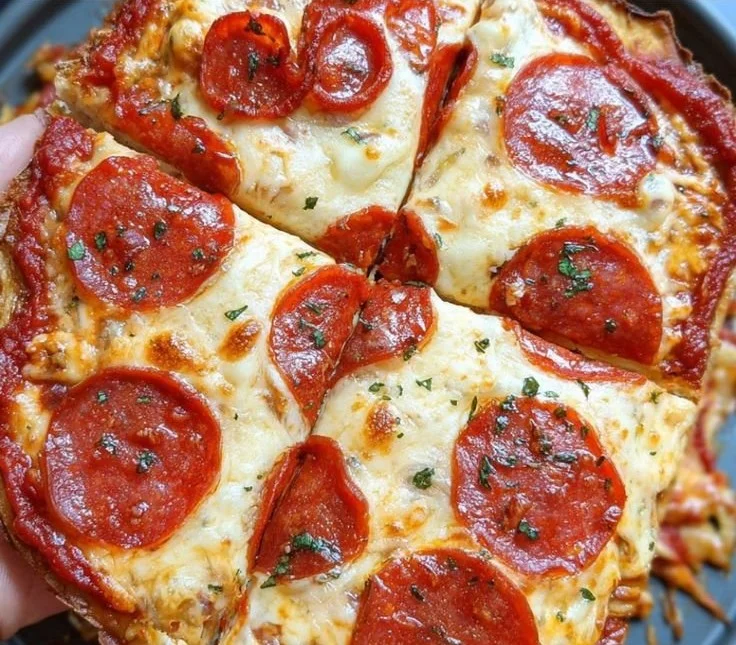Viral Cottage Cheese Flatbread Pizza